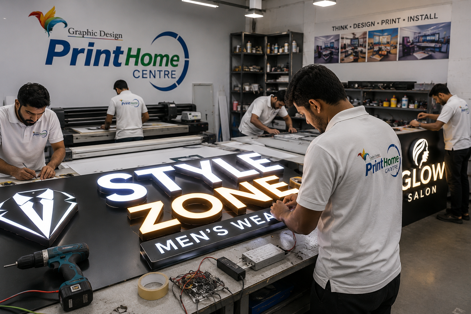 Print Home Centre Sign Board Printing Services in Navi Mumbai